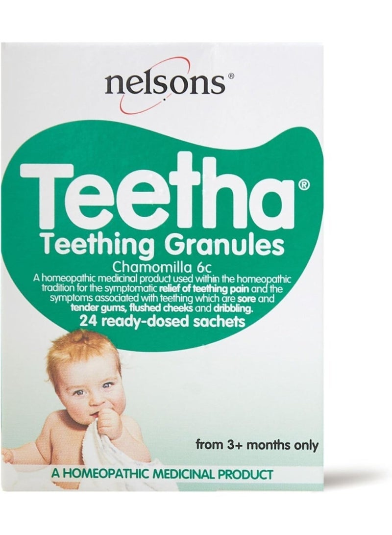 Nelsons Teetha Teething Granules, 24 Sachets - Image 1
